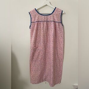 Pink Sleeveless Floral Dress